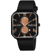 Hala Black Silicon Analog Mens Watch