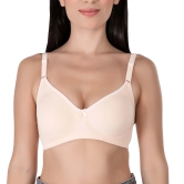 Eves Beauty Women Non Padded Non Wired Seamless Bra-34C / Skin / Cotton Spandex Blend Fabric