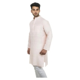 DESHBANDHU DBK Peach 100 Percent Cotton Kurta Single - None