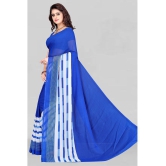 LEELAVATI - Blue Georgette Saree With Blouse Piece ( Pack of 1 ) - Blue