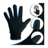 ZAYSOO Blue Nylon Mens Biker Gloves ( Pack of 1 ) - Blue