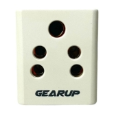 Gearup 3-Pin Plug Socket Power Adaptor Yahoo Multi Plug , 6A - 240 V (Pack Of 1)