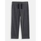 Girls Solid Cotton Track Pants