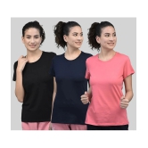 Dollar Multicolor Cotton Blend Regular Fit Womens T-Shirt ( Pack of 3 ) - None