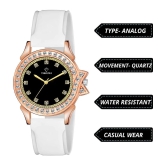 Versatile - White Silicon Analog Womens Watch