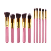 mahek accessories Synthetic Blusher Brush,Lip Brush,Foundation Brush 10 Pcs 100 g