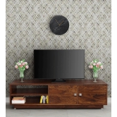 Wooden Twist Dormitorio Handmade Solid Sheesham Wood TV Unit for Living Room-Brown