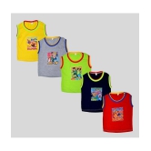 Sathiyas - Multicolor Cotton Blend Boys T-Shirt ( Pack of 5 ) - None