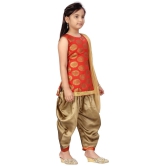 Aarika Red Silk Girls Patiala Kurta Set ( Pack of 1 ) - None