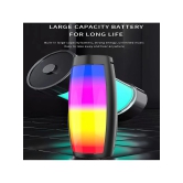 VEhop 1202 RGb 10 W Bluetooth Speaker Bluetooth v5.0 with USB,SD card Slot,Aux Playback Time 6 hrs Black - Black