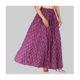 Sttoffa Purple Cotton Womens Flared Skirt ( Pack of 1 ) - None