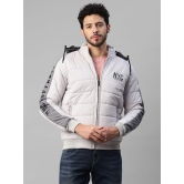 UrbanMark Men Regular Fit Men Quilted Hooded Jacket-Light Grey - None