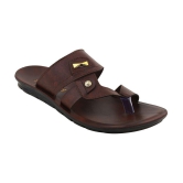 Stanfield - Brown Mens Leather Slipper - None