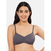 Amante - Dark Grey Nylon Lightly Padded Women's T-Shirt Bra ( Pack of 1 ) - None