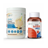 Fytika Daily Protein Vanilla-400G + Vita 365-60 Tabs, Combo (Pack of 2)