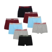 Lux Cozi - Multicolor Cotton Blend Boys Trunks ( Pack of 8 ) - None