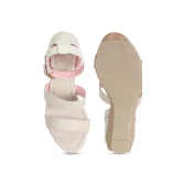 CREAM WEDGES PARTY WEAR