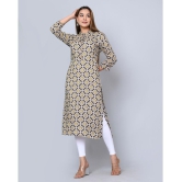 MAUKA - Beige Rayon Women''s Straight Kurti ( Pack of 1 ) - None