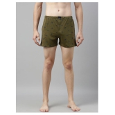 Quarantine - Olive Cotton Mens Boxer ( Pack of 1 ) - S