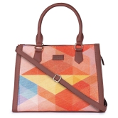 Zouk Multicolor Jute Satchel Bag - Multicolor