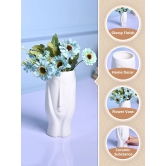 White Glossy Ceramic Vase - Stylish Simplicity