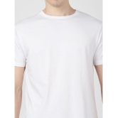 UrbanMark Men Regular Fit Round Neck Half Sleeves Biowash Solid T Shirt-White - None