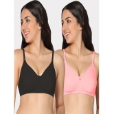 IN CARE LINGERIE - Multicolor Cotton Non Padded Women's T-Shirt Bra ( Pack of 2 ) - None