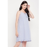 Clovia Crepe Blue Beach Dresses - Single - None