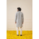 Jompers Mens Embroiderd Kurta only-S / Grey