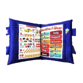 Learning Cushion Pillow Book for Kids with 2 Languages ??to Learn - English and Hindi, Soft Fabric Cloth Books, Developmental Books for Kids Boys and Baby Girls