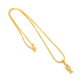 Jewar Mandi - Golden Pendant ( Pack of 1 ) - Golden