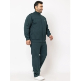 YHA - Dark Green Fleece Regular Fit Mens Tracksuit ( Pack of 1 ) - None