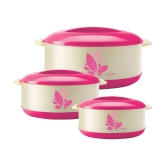 Milton New Orchid Jr. Inner Steel Casserole Gift Set of 3, Pink - Pink