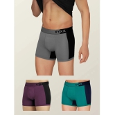 XYXX - Multicolor Modal Mens Trunks ( Pack OF 3 ) - None