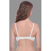 Madam Pack of 1 Cotton Blend Non Padded Womens T-Shirt Bra ( White ) - None