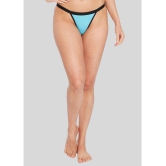 ILRASO - Blue Cotton Lycra Solid Women's Cheekies ( Pack of 1 ) - None