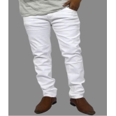 HALOGEN - White Denim Slim Fit Mens Jeans ( Pack of 1 ) - None