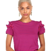 Sugr - Cotton Blend Pink Women's Regular Top ( Pack of 1 ) - None