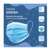 beatXP by Pristyn Care 3-Ply Disposable Mask with Nose Pin, Pack of 50-Blue