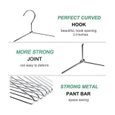 TINUMS Stainless Steel Standard Clothes Hangers ( Pack of 12 )