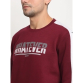 Rodamo  Men Maroon Printed Sweatshirt