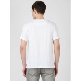 UrbanMark Men Regular Fit Round Neck Half Sleeves Biowash Solid T Shirt-White - None