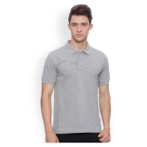 SquareFeet - Light Grey Polyester Regular Fit Men's Polo T Shirt ( Pack of 1 ) - XL