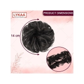 LYKAA Black Womens Hair Bun ( Pack of 1 ) - Black