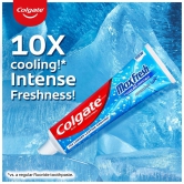 Colgate MaxFresh Toothpaste, Blue Gel Anticavity Paste with colling crystals for Super Fresh Breath, 300g, 150g X 2 (Peppermint Ice)