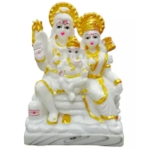 PAYSTORE Resin Shiv Family Idol ( 15 cm )