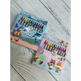 KIDS COLOURS  CRAYONS  12 PCS-Dianosaur