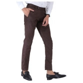 SREY - Coffee Polycotton Slim - Fit Men's Chinos ( Pack of 2 ) - None