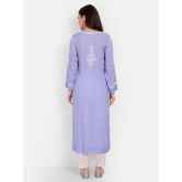 lucknowi chikankari hand embroidered long kurta