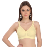 Eves Beauty Women Full Coverage Non Padded Bra-40D / Skin / Cotton Blend